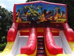 Water Slides & Water Combos    15'6 Robo Cars Double Splash Waterslide